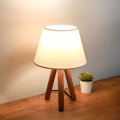 Candeeiro de mesa AYD 1xE27/40W/230V castanho/creme