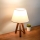 Candeeiro de mesa AYD 1xE27/40W/230V castanho/creme