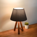 Candeeiro de mesa AYD 1xE27/40W/230V castanho/preto