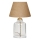 Candeeiro de mesa AYD 1xE27/40W/230V castanho/transparente