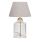 Candeeiro de mesa AYD 1xE27/40W/230V creme/transparente