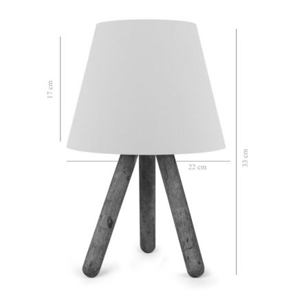 Candeeiro de mesa AYD 1xE27/60W/230V bege