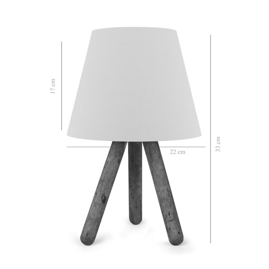 Candeeiro de mesa AYD 1xE27/60W/230V bege