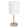 Candeeiro de mesa BENITA 1xE27/60W/230V 30 cm branco/carvalho