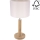 Candeeiro de mesa BENITA 1xE27/60W/230V 48 cm creme/carvalho – FSC certificado