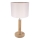 Candeeiro de mesa BENITA 1xE27/60W/230V 48 cm creme/carvalho