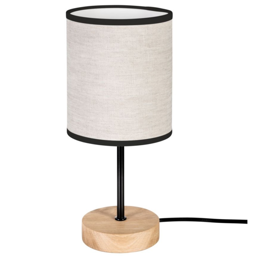 Candeeiro de mesa BOHO 1xE27/25W/230V carvalho