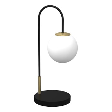 Candeeiro de mesa CAMBRIDGE 1xE14/60W/230V preto/latão