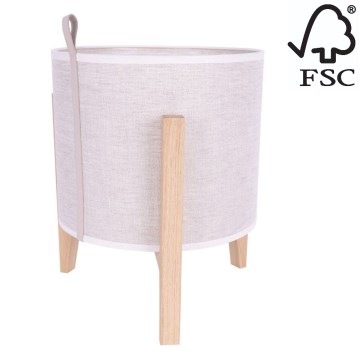 Candeeiro de mesa CASIOPEA 1xE27/40W/230V 30 cm carvalho – FSC certificado