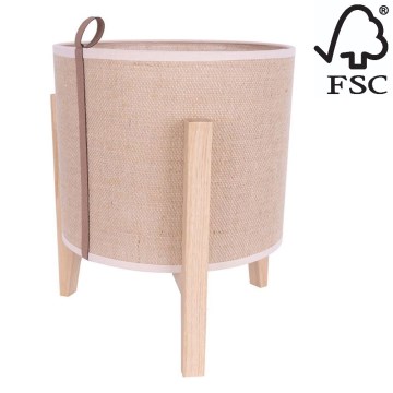 Candeeiro de mesa CASIOPEA 1xE27/40W/230V 30 cm carvalho – FSC certificado