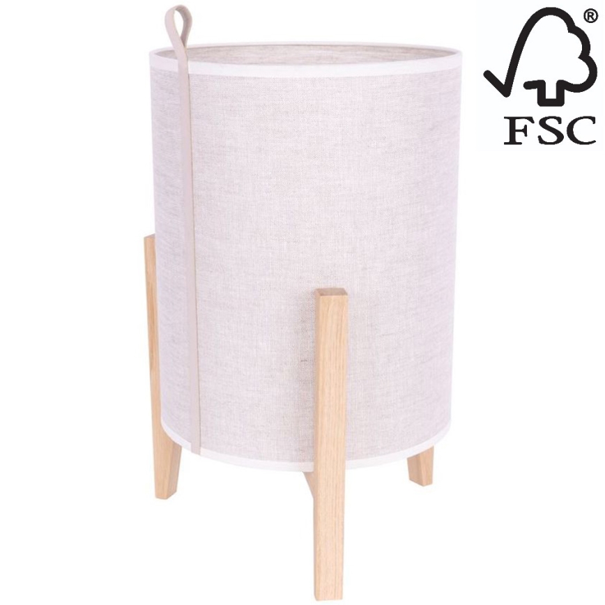 Candeeiro de mesa CASIOPEA 1xE27/40W/230V 40 cm carvalho – FSC certificado