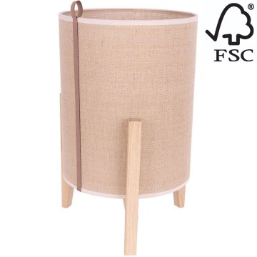 Candeeiro de mesa CASIOPEA 1xE27/40W/230V 40 cm carvalho – FSC certificado