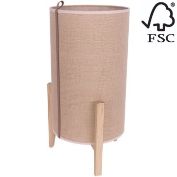 Candeeiro de mesa CASIOPEA 1xE27/40W/230V 50 cm carvalho – FSC certificado