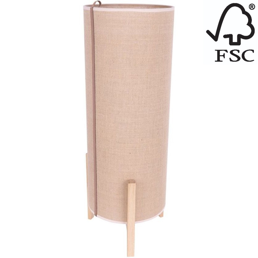 Candeeiro de mesa CASIOPEA 1xE27/40W/230V 70 cm carvalho – FSC certificado