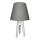 Candeeiro de mesa CONE 1xE27/60W/230V branco/cinzento
