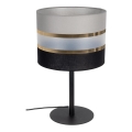 Candeeiro de mesa CORAL 1xE27/60W/230V preto/cinzento