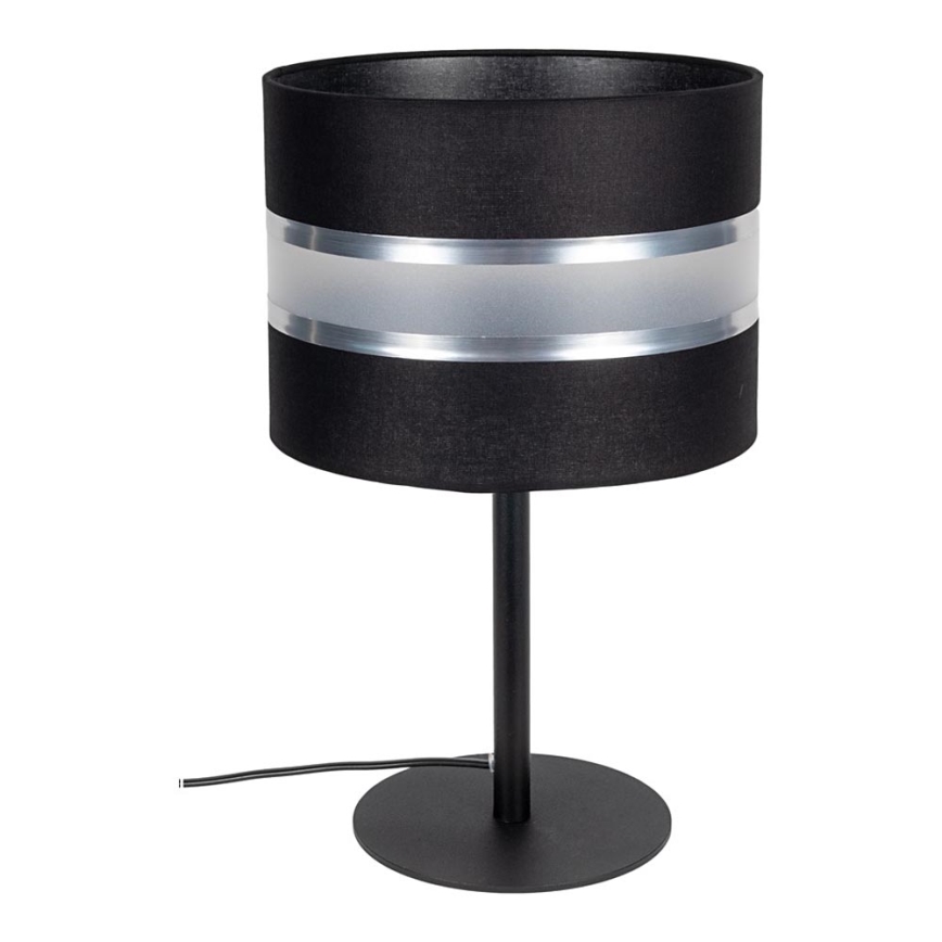 Candeeiro de mesa CORAL 1xE27/60W/230V preto