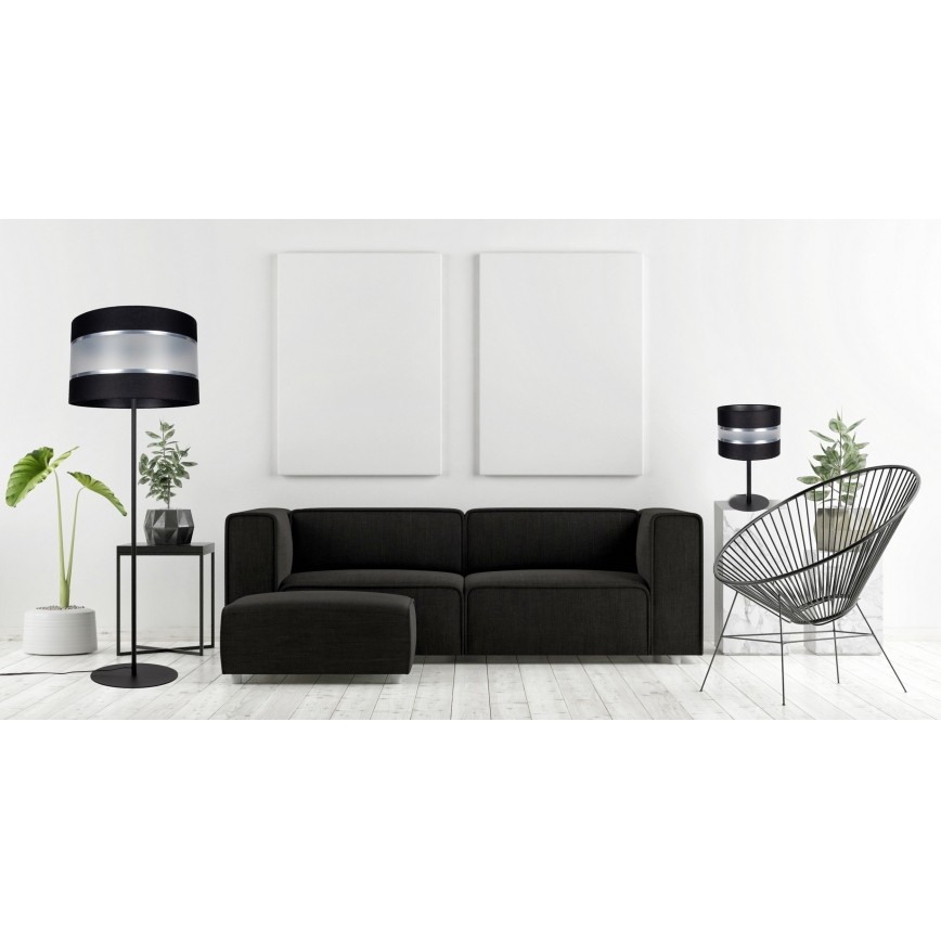 Candeeiro de mesa CORAL 1xE27/60W/230V preto