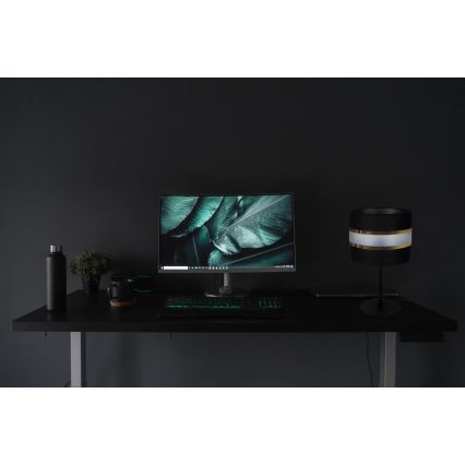 Candeeiro de mesa CORAL 1xE27/60W/230V preto