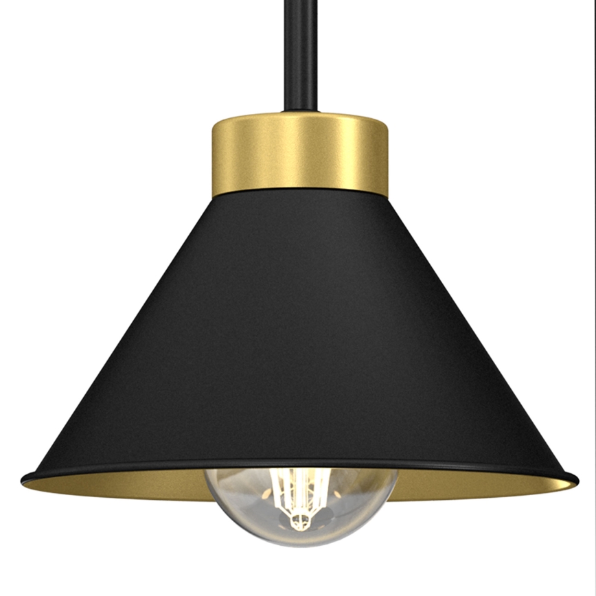 Candeeiro de mesa DEMET 1xE27/15W/230V preto/dourado