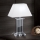 Candeeiro de mesa em cristal VERONIQUE 1xE27/60W/230V branco/cromado