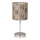 Candeeiro de mesa EMILY 1xE14/40W/230V bege/cromado brilhante