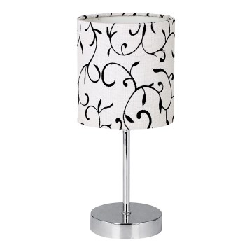 Candeeiro de mesa EMILY 1xE14/40W/230V branco/cromado brilhante