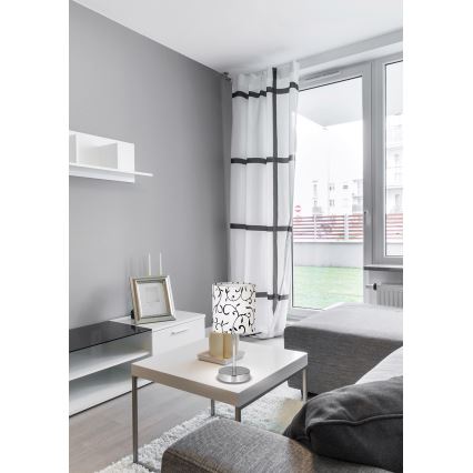 Candeeiro de mesa EMILY 1xE14/40W/230V branco/cromado brilhante