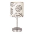 Candeeiro de mesa EMILY 1xE14/40W/230V creme/cromado brilhante