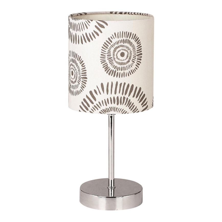 Candeeiro de mesa EMILY 1xE14/40W/230V creme/cromado brilhante