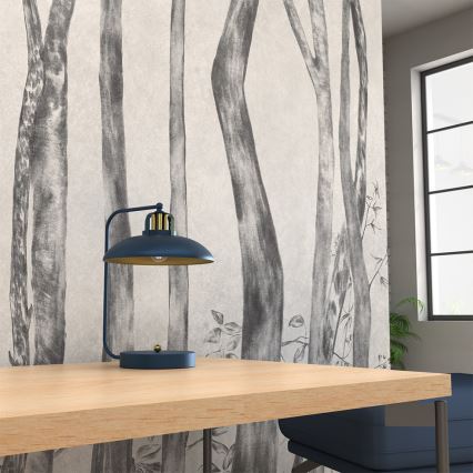 Candeeiro de mesa FELIX 1xE27/60W/230V azul