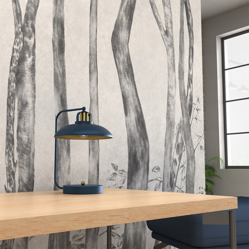 Candeeiro de mesa FELIX 1xE27/60W/230V azul