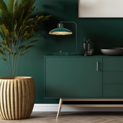 Candeeiro de mesa FELIX 1xE27/60W/230V verde