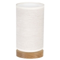 Candeeiro de mesa FIRE 1xE27/25W/230V carvalho/bege carvalho