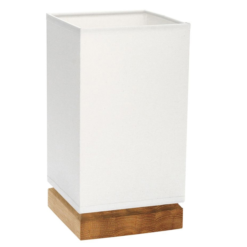 Candeeiro de mesa FIRE 1xE27/25W/230V carvalho/branco carvalho
