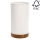 Candeeiro de mesa FIRE 1xE27/25W/230V carvalho/branco - certificado por FSC
