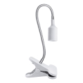 Candeeiro de mesa flexível com clipe CLIP 1xE27/30W/230V branco