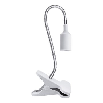 Candeeiro de mesa flexível com clipe CLIP 1xE27/30W/230V branco
