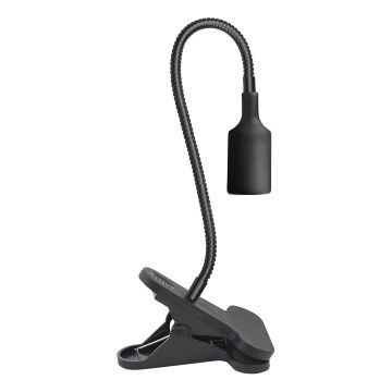 Candeeiro de mesa flexível com clipe CLIP 1xE27/30W/230V preto