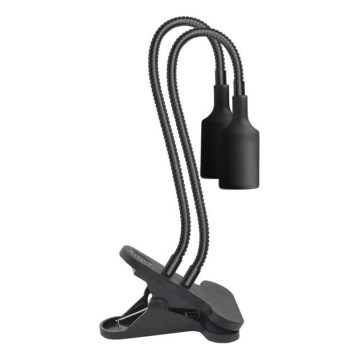 Candeeiro de mesa flexível com clipe para o cultivo de plantas PLANTY 2xE27/30W/230V preto