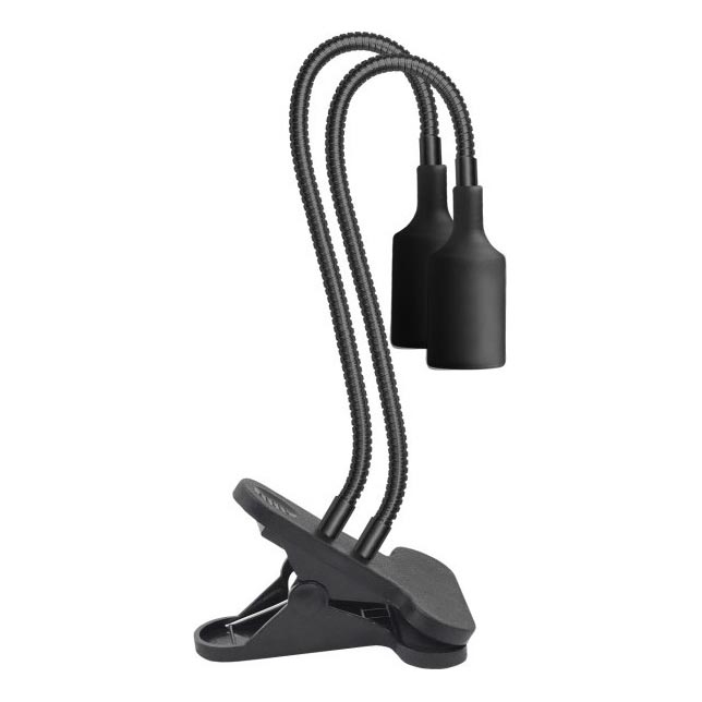Candeeiro de mesa flexível com clipe para o cultivo de plantas PLANTY 2xE27/30W/230V preto