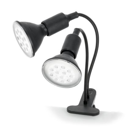 Candeeiro de mesa flexível com clipe para o cultivo de plantas PLANTY 2xE27/30W/230V preto