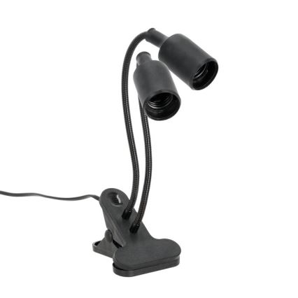 Candeeiro de mesa flexível com clipe para o cultivo de plantas PLANTY 2xE27/30W/230V preto