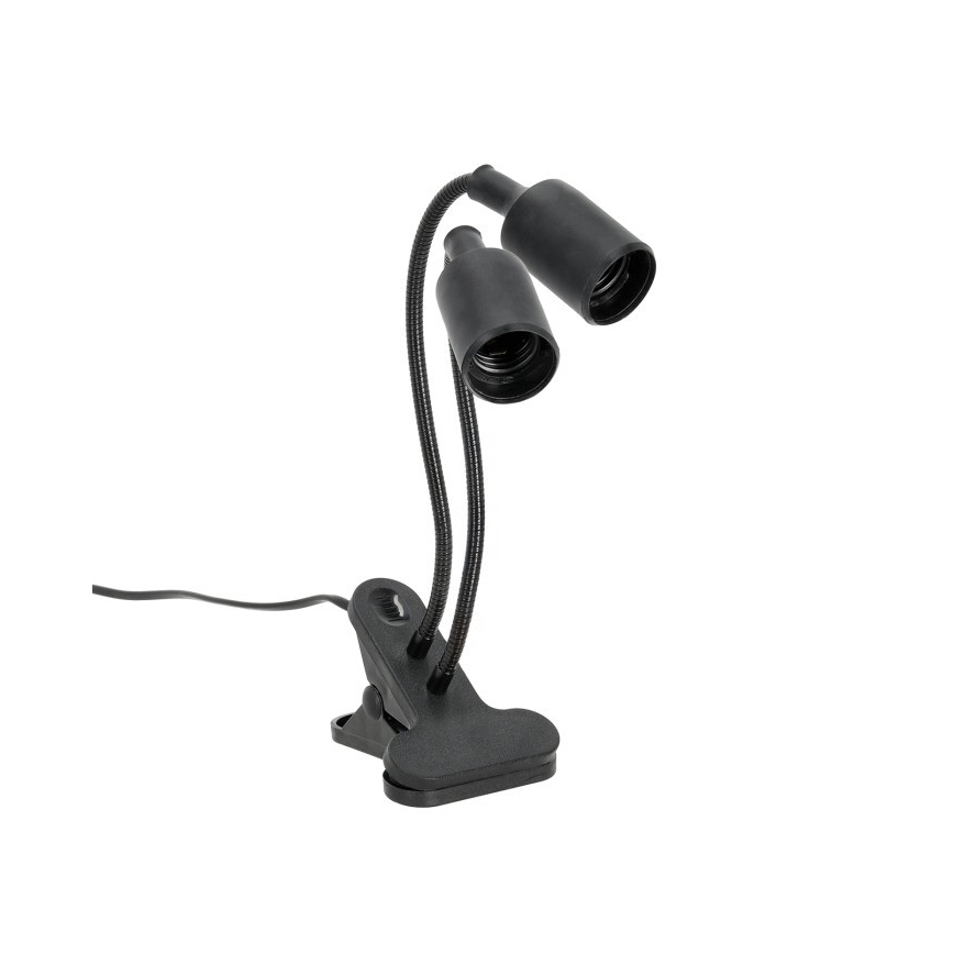 Candeeiro de mesa flexível com clipe para o cultivo de plantas PLANTY 2xE27/30W/230V preto