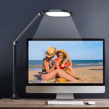 Candeeiro de mesa flexível tátil regulável LED/15W/230V 3000-6500K CRI 96