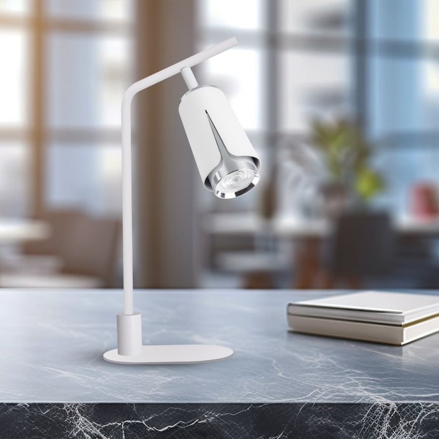 Candeeiro de mesa FLOR 1xGU10/8W/230V branco