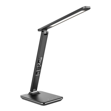 Candeeiro de mesa fosco com visor LED LED/9W/230V preto antigo
