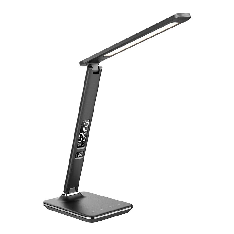 Candeeiro de mesa fosco com visor LED LED/9W/230V preto antigo