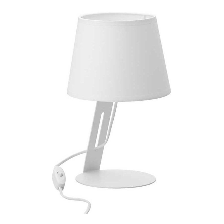 Candeeiro de mesa GRACIA 1xE27/60W/230V branco