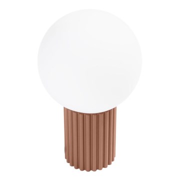 Candeeiro de mesa HALO 1xG9/8W/230V diâmetro 12 cm castanho